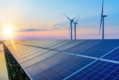Solar,Panels,And,Wind,Power,Generation,Equipment